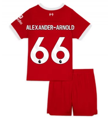 Liverpool Alexander-Arnold #66 Hemmaställ Barn 2023-24 Kortärmad (+ Korta byxor)